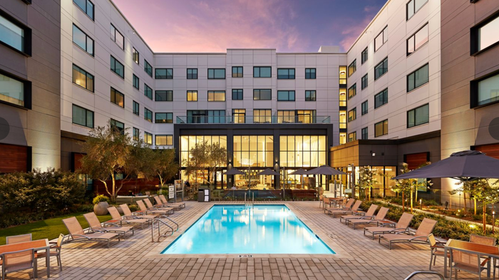 Element Santa Clara pool view Element Santa Clara pool view