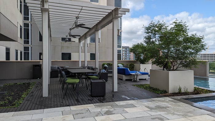 Embassy Suites by Hilton The Woodlands at Hughes Landing amenities pool deck Embassy Suites by Hilton The Woodlands at Hughes Landing amenities pool deck