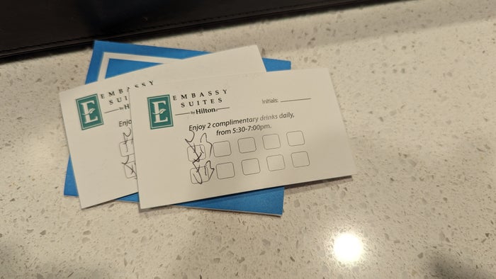 Embassy Suites by Hilton The Woodlands at Hughes Landing food and beverage drink voucher Embassy Suites by Hilton The Woodlands at Hughes Landing food and beverage drink voucher