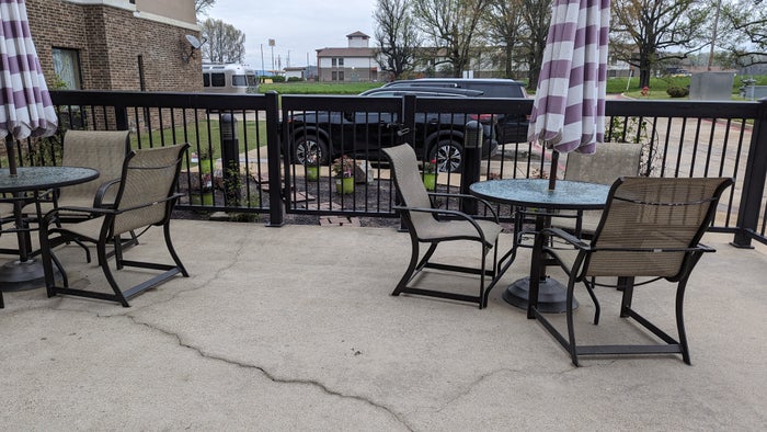 Hampton Inn Suites Hope amenities pool patio Hampton Inn Suites Hope amenities pool patio