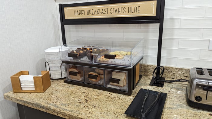 Hampton Inn Suites Hope food and beverage bread and pastries Hampton Inn Suites Hope food and beverage bread and pastries