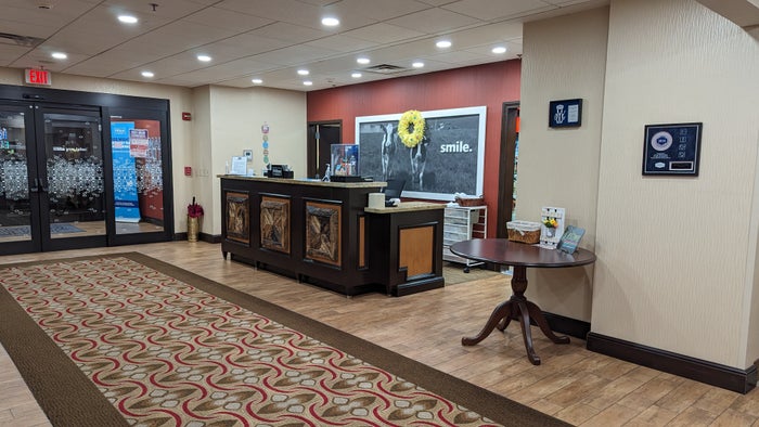 Hampton Inn Suites Hope front desk Hampton Inn Suites Hope front desk
