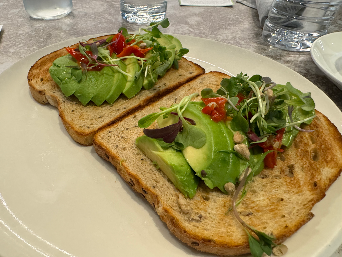 Hyatt Centric Downtown Portland avocado toast