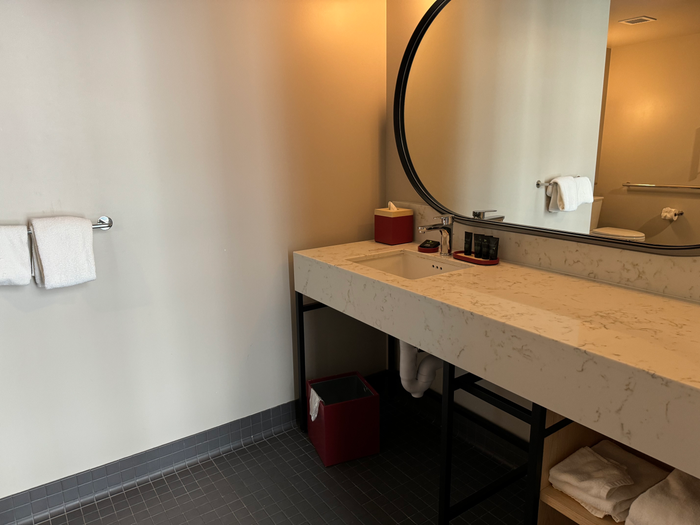 Hyatt Centric Downtown Portland bathroom sink Hyatt Centric Downtown Portland bathroom sink