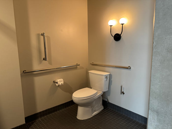 Hyatt Centric Downtown Portland bathroom toilet Hyatt Centric Downtown Portland bathroom toilet