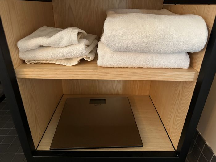 Hyatt Centric Downtown Portland bathroom towel scale Hyatt Centric Downtown Portland bathroom towel scale