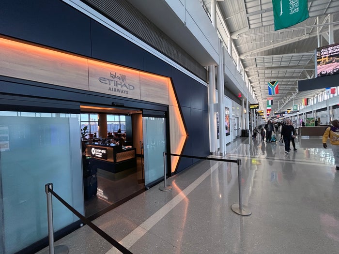 IAD Etihad Lounge entrance IAD Etihad Lounge entrance