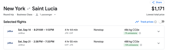 JFK UVF JFK UVF