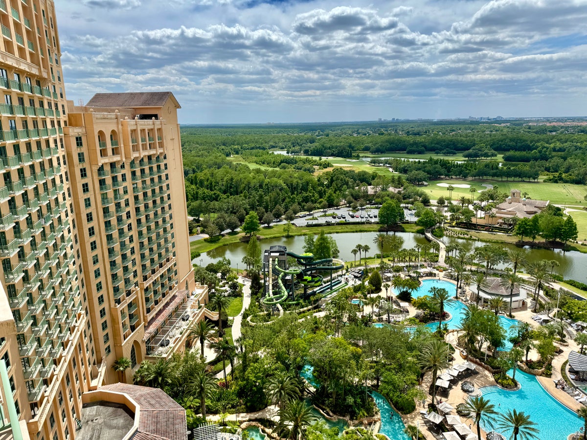 JW Marriott Orlando Grande Lakes Balcony View Building and Pool