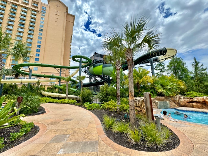 JW Marriott Orlando Grande Lakes Waterslides Close Up JW Marriott Orlando Grande Lakes Waterslides Close Up
