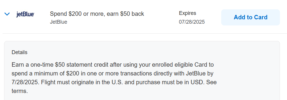 JetBlue Amex Offer 042925