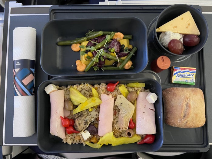 KLM premium comfort meal KLM premium comfort meal
