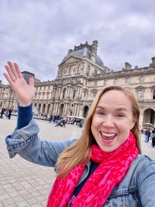 At the Louvre in Paris