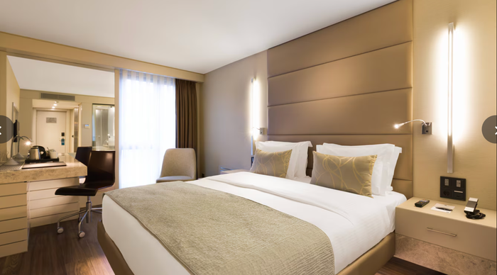 King guest room at the AC Hotel Istanbul Macka