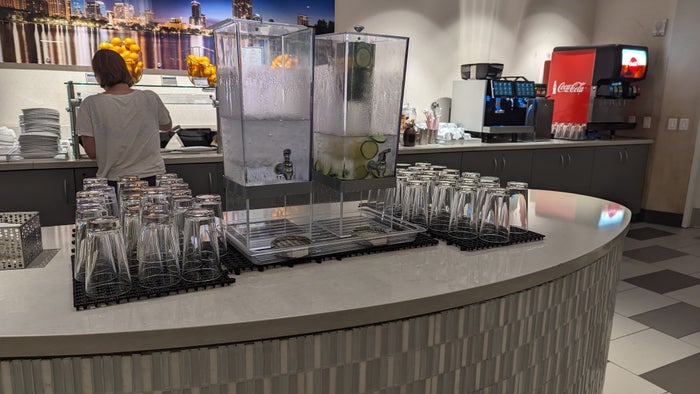 MCO Terminal B The Club MCO Gates 70 99 buffet chilled water MCO Terminal B The Club MCO Gates 70 99 buffet chilled water