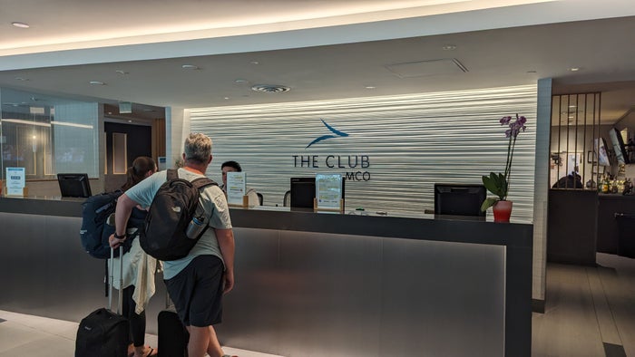 MCO Terminal B The Club MCO Gates 70 99 entry desk MCO Terminal B The Club MCO Gates 70 99 entry desk