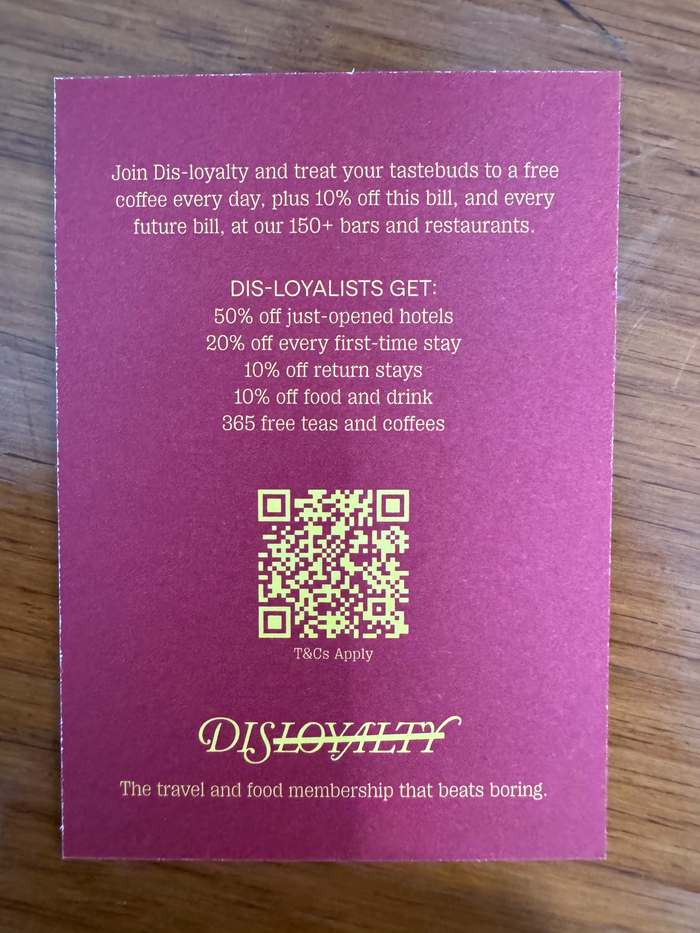 Mondrian Los Angeles Ennismore dis loyalty flyer