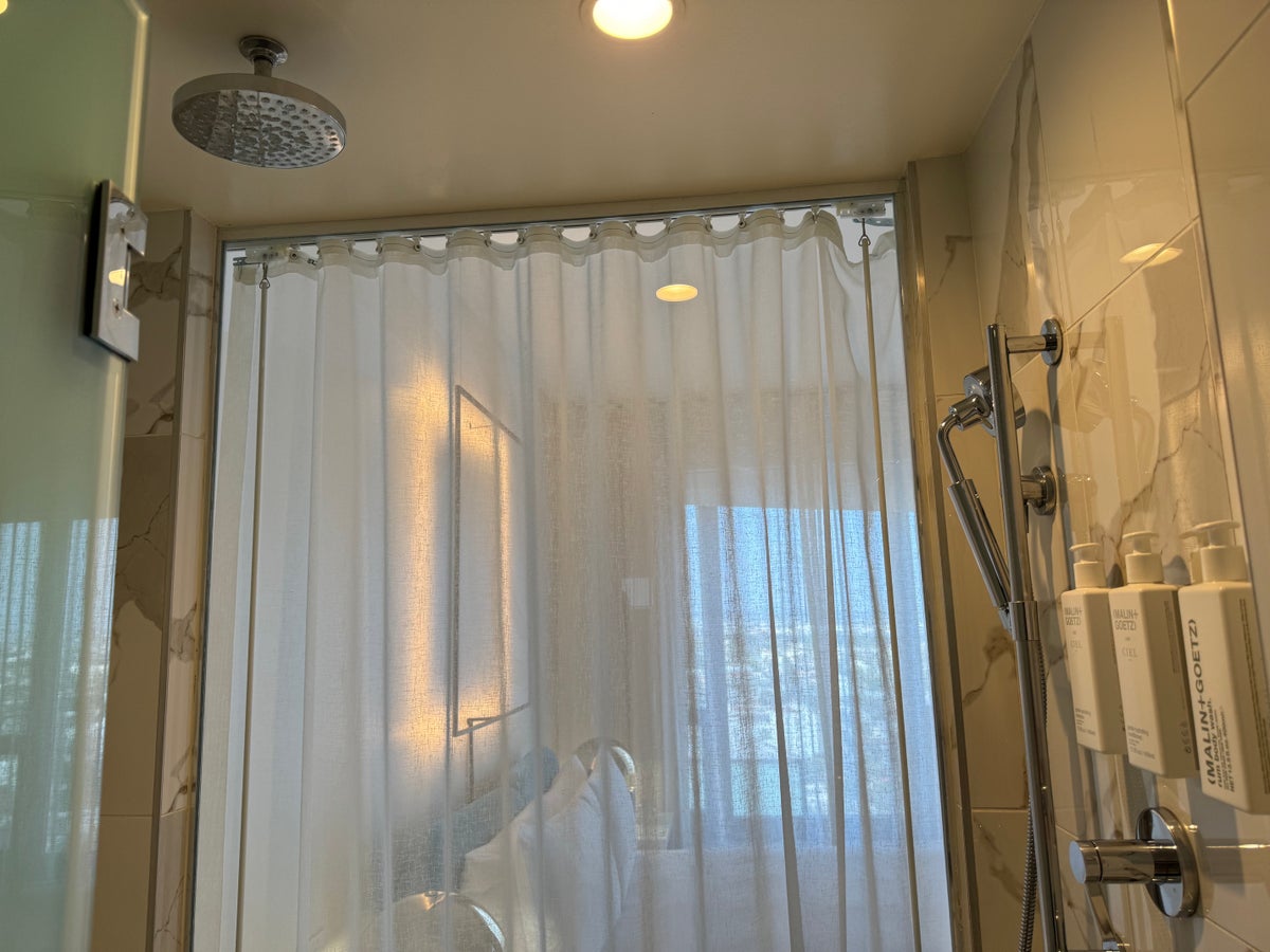 Mondrian Los Angeles deluxe studio suite bathroom shower