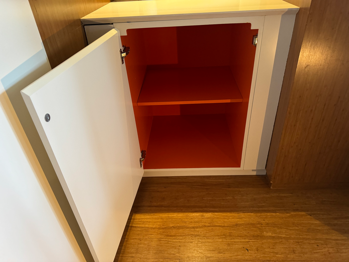 Mondrian Los Angeles deluxe studio suite entry cupboard