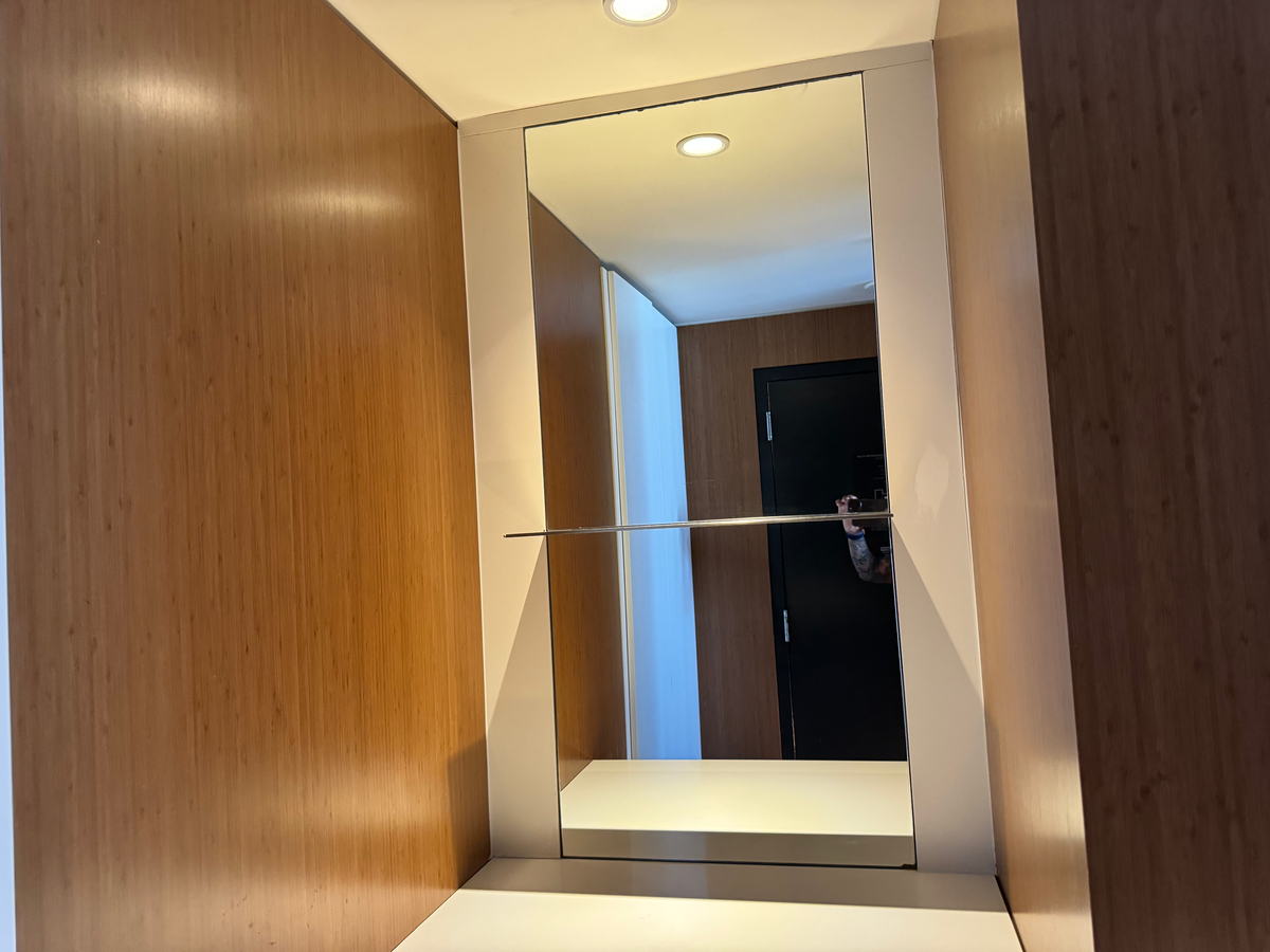 Mondrian Los Angeles deluxe studio suite entry mirror