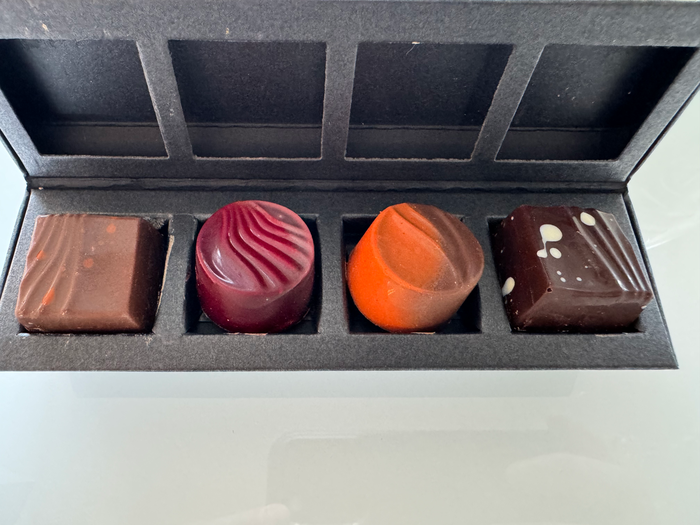 Mondrian Los Angeles deluxe studio suite sitting area chocolates