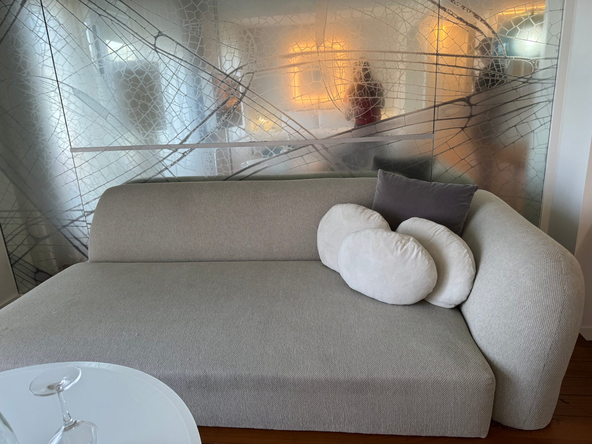 Mondrian Los Angeles deluxe studio suite sitting area sofa