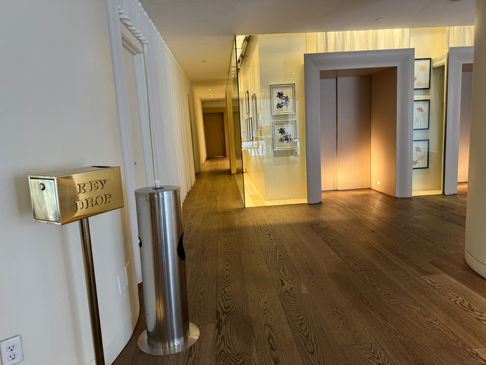 Mondrian Los Angeles key drop and elevators