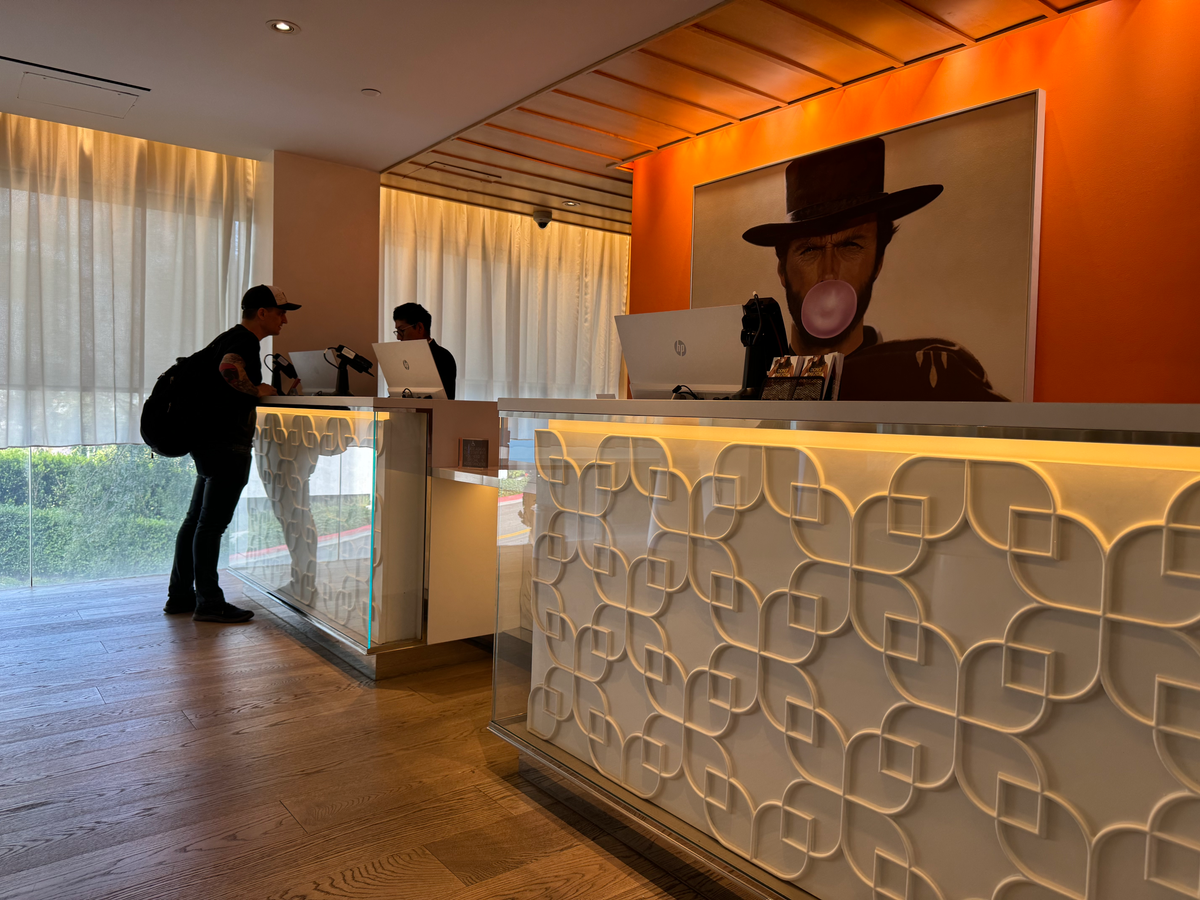 Mondrian Los Angeles lobby reception desk