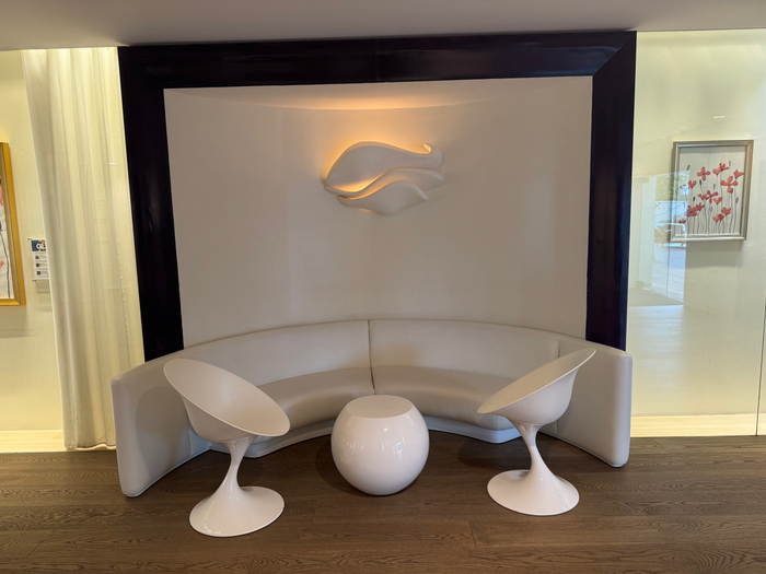 Mondrian Los Angeles lobby seating area