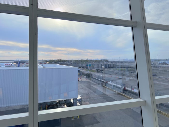 New York skyline views from JFK Air France lounge