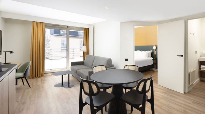 One Bedroom Suite with Balcony at the Residence Inn Paris Didot Montparnasse One Bedroom Suite with Balcony at the Residence Inn Paris Didot Montparnasse