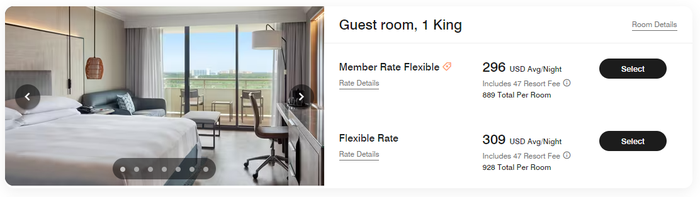 Orlando World Center Marriott 1 King Guest Room rate Orlando World Center Marriott 1 King Guest Room rate