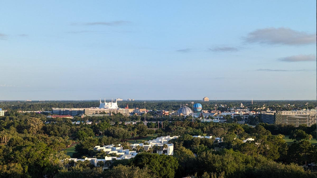 Orlando World Center Marriott 2 Queen Ambassador Suite view of Disney