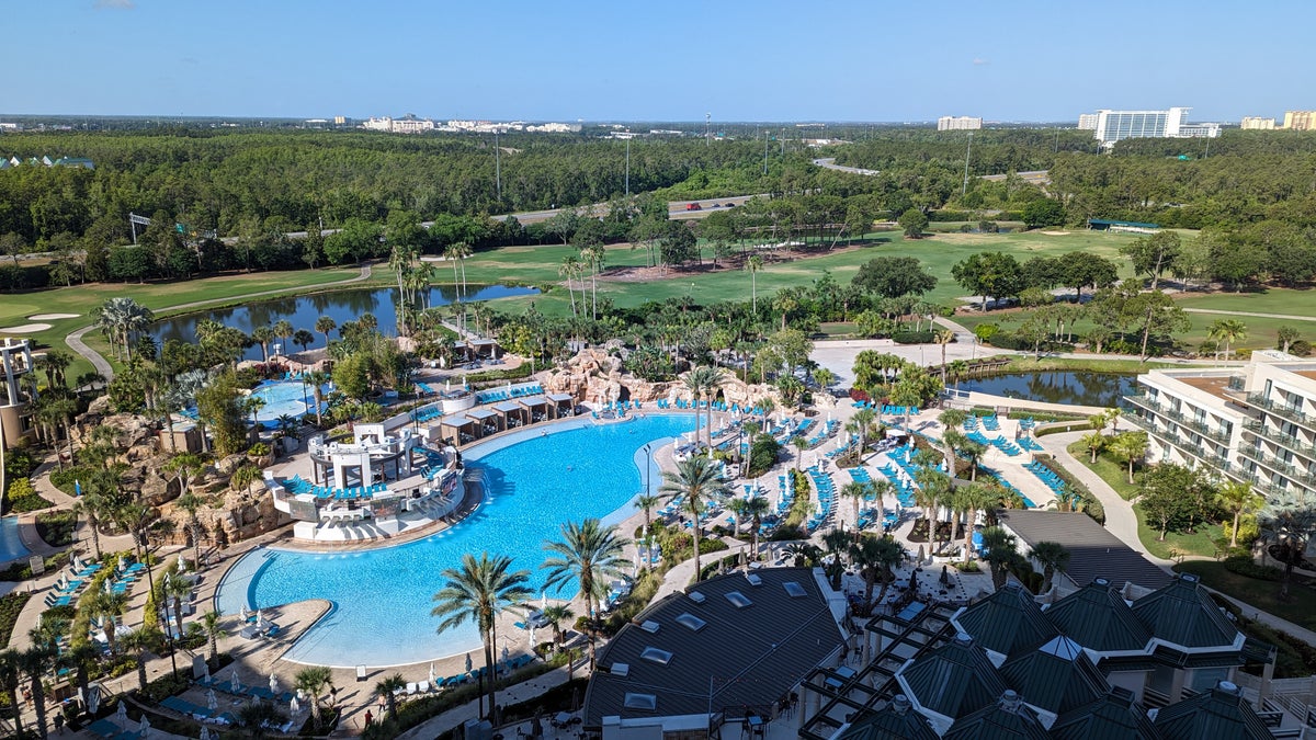 Orlando World Center Marriott 2 Queen Ambassador suite view pool