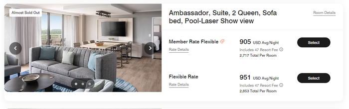 Orlando World Center Marriott Ambassador Suite 2 Queen Room rate Orlando World Center Marriott Ambassador Suite 2 Queen Room rate