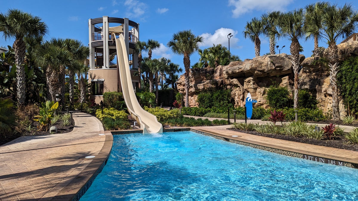 Orlando World Center Marriott amenities pool slides