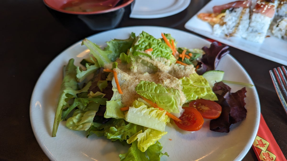 Orlando World Center Marriott food and beverage Mikado salad