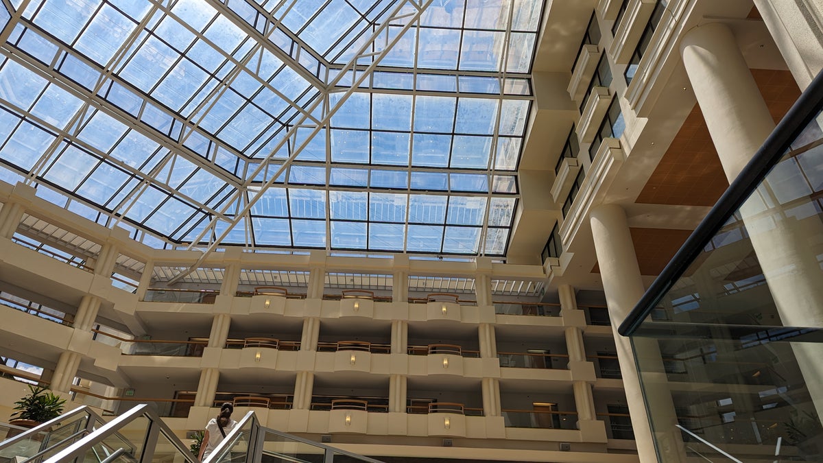 Orlando World Center Marriott lobby ceiling