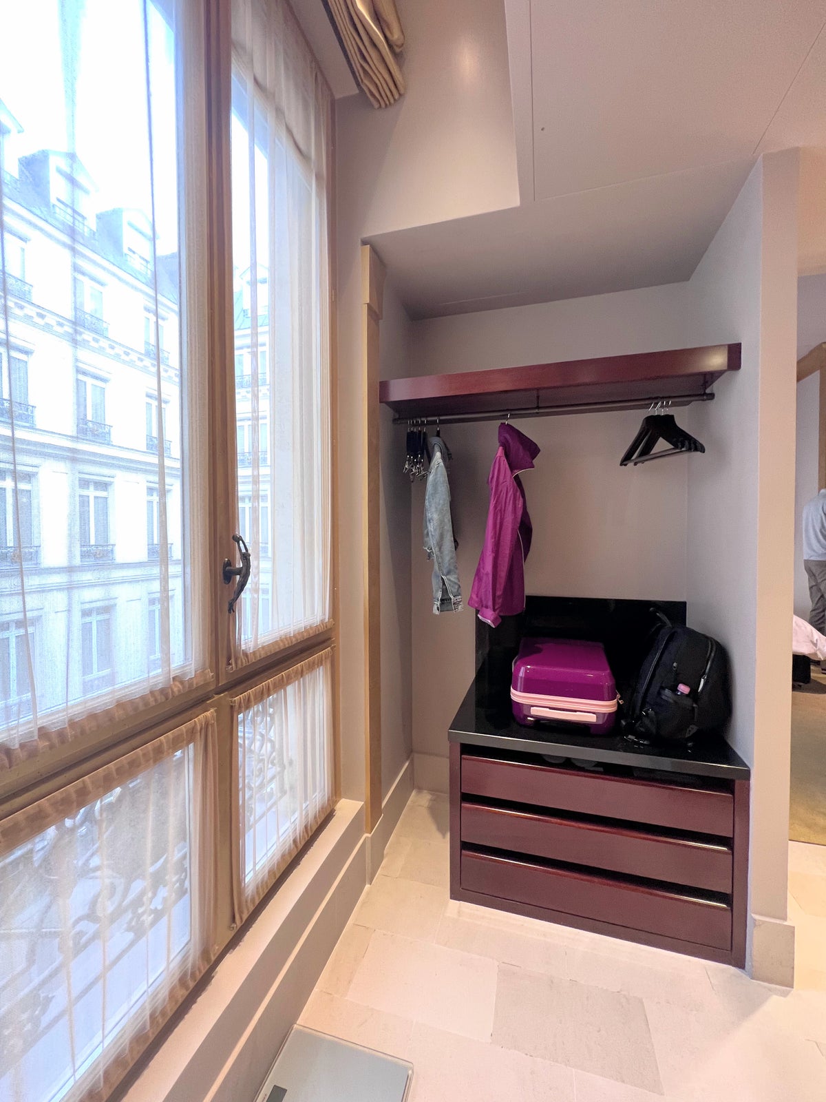 Park Hyatt Paris guest room closet