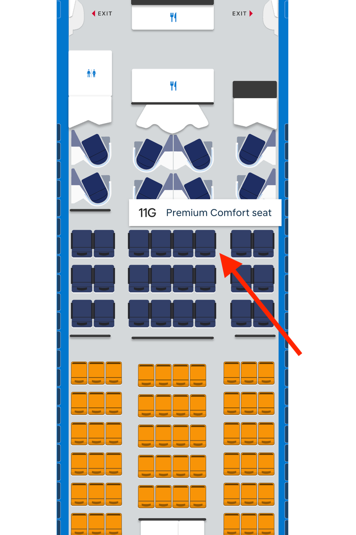 SEat 11G in KLM Premium Comfort on a 777 300 SEat 11G in KLM Premium Comfort on a 777 300