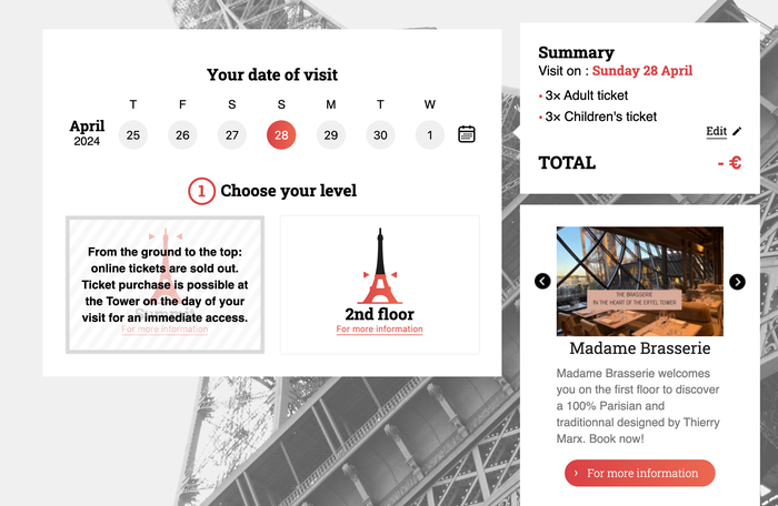 Eiffel Tower booking Eiffel Tower booking