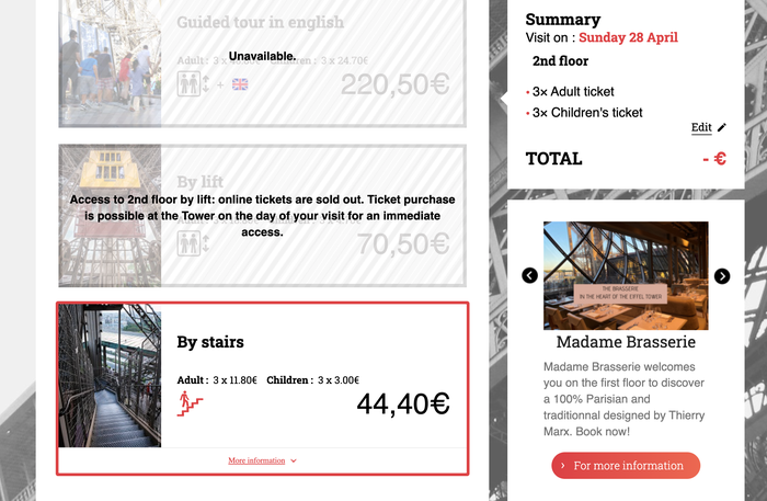 Eiffel Tower booking Eiffel Tower booking