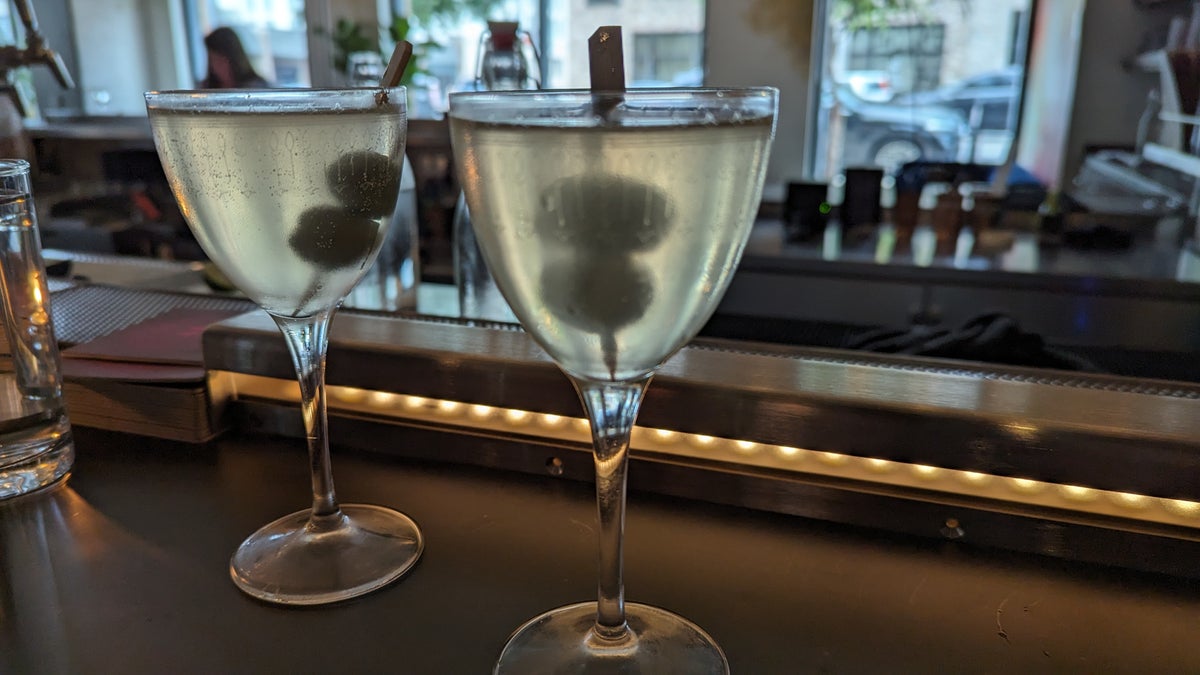 Thompson Austin food and beverage Diner Bar martini and oyster happy hour