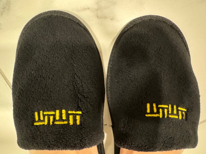 Thompson San Antonio Riverwalk bathroom slippers