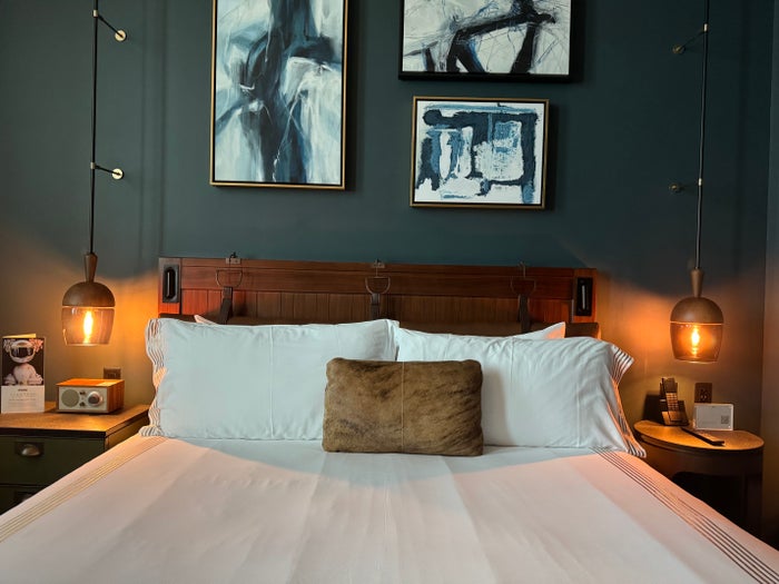 Thompson San Antonio Riverwalk bedroom bed