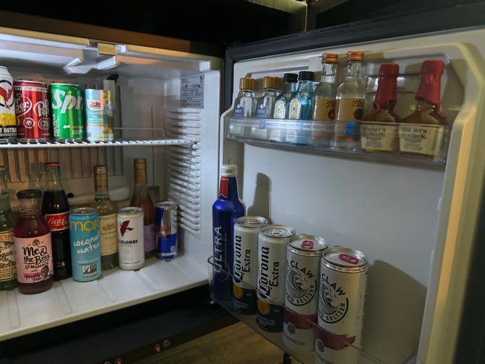 Thompson San Antonio Riverwalk bedroom minifridge