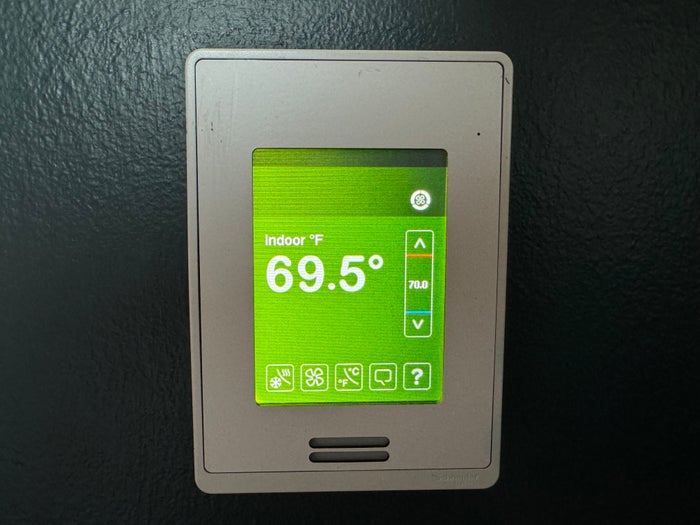 Thompson San Antonio Riverwalk bedroom thermostat