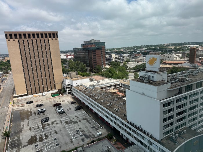 Thompson San Antonio Riverwalk bedroom view from window