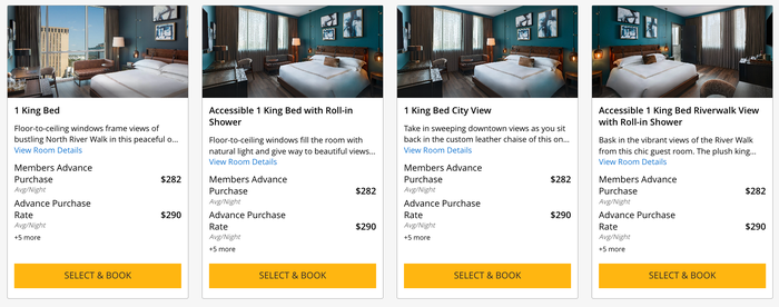 Thompson San Antonio Riverwalk cost of rooms