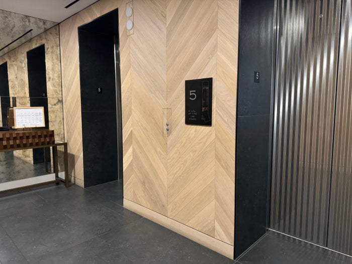 Thompson San Antonio Riverwalk elevator waiting area 5th floor